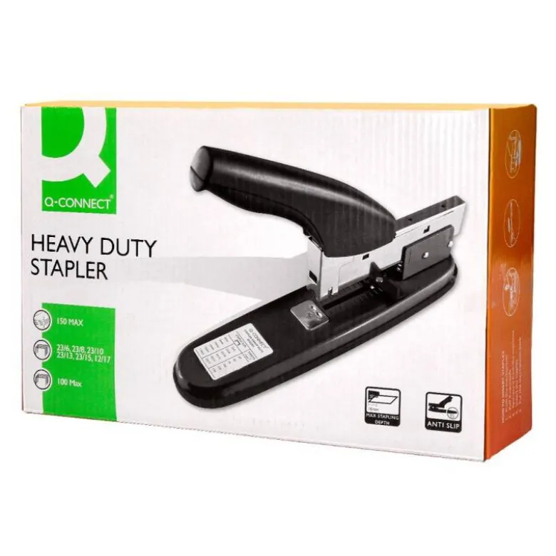 GRAPADORA Q-CONNECT KF02293 METALICA CAPACIDAD 115 HOJAS COLOR NEGRO