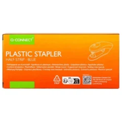 GRAPADORA Q-CONNECT KF14205 PLASTICO ABS AZUL CAPACIDAD 20 HOJAS