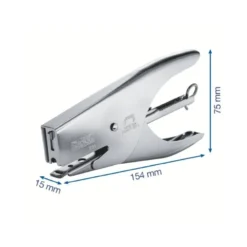 GRAPADORA RAPID DE TENAZA S51 METALICA CAPACIDAD DE GRAPADO 15 HOJAS USA GRAPAS 21/4 CROMADA