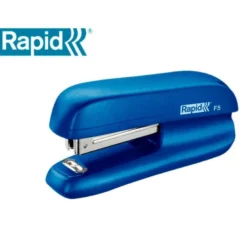 GRAPADORA RAPID F5 MINI PLASTICO CAPACIDAD DE GRAPADO 10 HOJAS USA GRAPAS N 10 COLOR AZUL