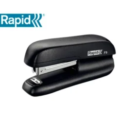 GRAPADORA RAPID F5 MINI PLASTICO CAPACIDAD DE GRAPADO 10 HOJAS USA GRAPAS N 10 COLOR NEGRO