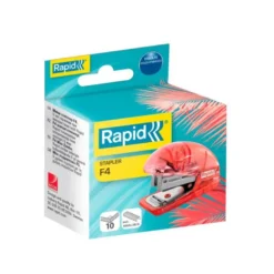 GRAPADORA RAPID MINI F4 COLOUR BREEZE USA GRAPAS 24/6 Y 26/6 COLOR LAVANDA EN BLISTER