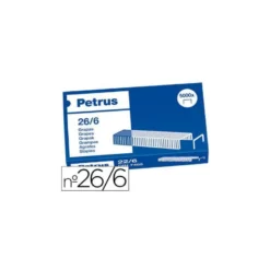 Grapas Petrus nº 26/6. Caja de 5000 grapas.
