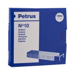 GRAPAS PETRUS N 10 GALVANIZADA CAJA DE 1000 UNIDADES