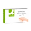 Grapas Q-connect nº 22/6 y 24/6 cobreadas caja 1000 ud.