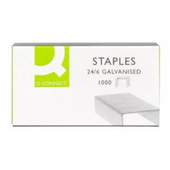 Grapas Q-connect nº 22/6 y 24/6 galvanizadas. caja 1000 ud.