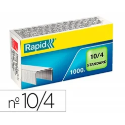 GRAPAS RAPID 10/4 MM GALVANIZADA CAJA DE 1000 UNIDADES