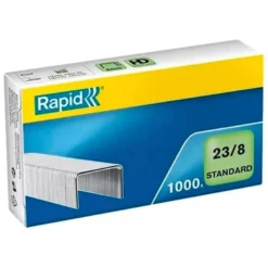 GRAPAS RAPID 23/8 MM GALVANIZADA CAJA DE 1000 UNIDADES