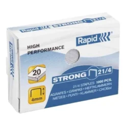 GRAPAS RAPID 21/4 MM GALVANIZADA STRONG CAJA DE 1000 UNIDADES