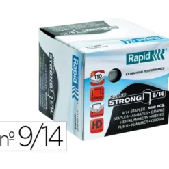 GRAPAS RAPID SUPER STRONG GALVANIZADAS Nº9/14 CAJA DE 5000 UNIDADES