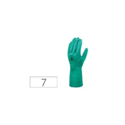 Guante DeltaPlus de Nitrilo flocado Algodon talla 7