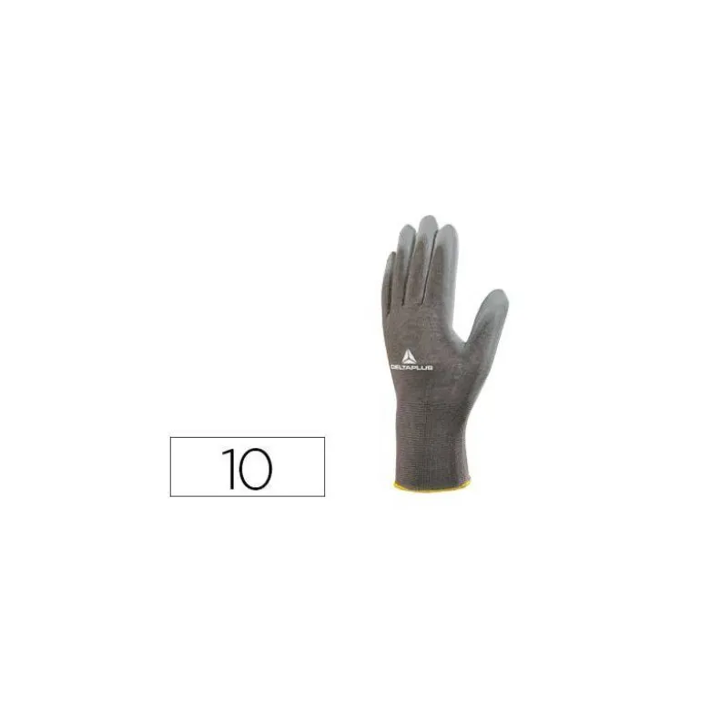 Guante DeltaPlus de Poliester palma Poliuretano talla 10