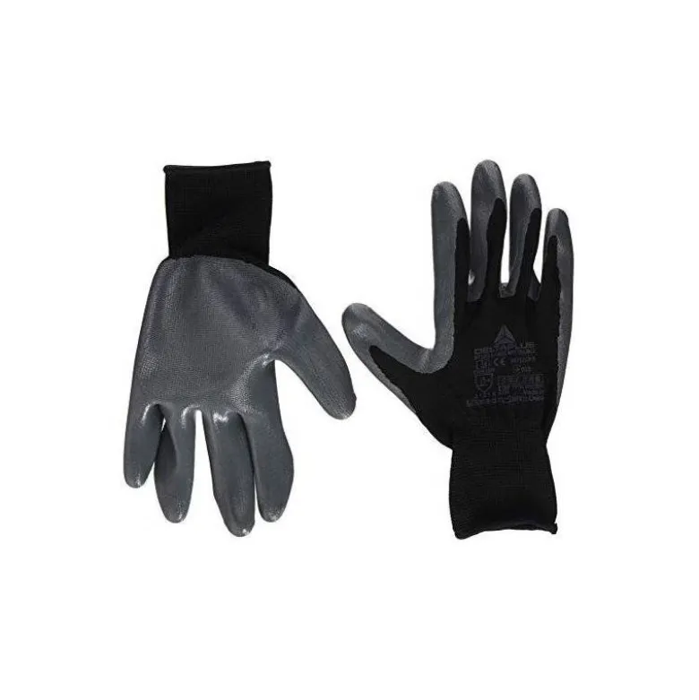 Guante DeltaPlus de Poliester palma Nitrilo talla 10