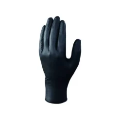 GUANTES DE NITRILO DELTAPLUS QUIMICO DESECHABLE NO EMPOLVADO TALLA 8/9 COLOR NEGRO CAJA DE 100 UNIDADES