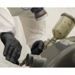 GUANTES DE NITRILO DELTAPLUS QUIMICO DESECHABLE NO EMPOLVADO TALLA 8/9 COLOR NEGRO CAJA DE 100 UNIDADES