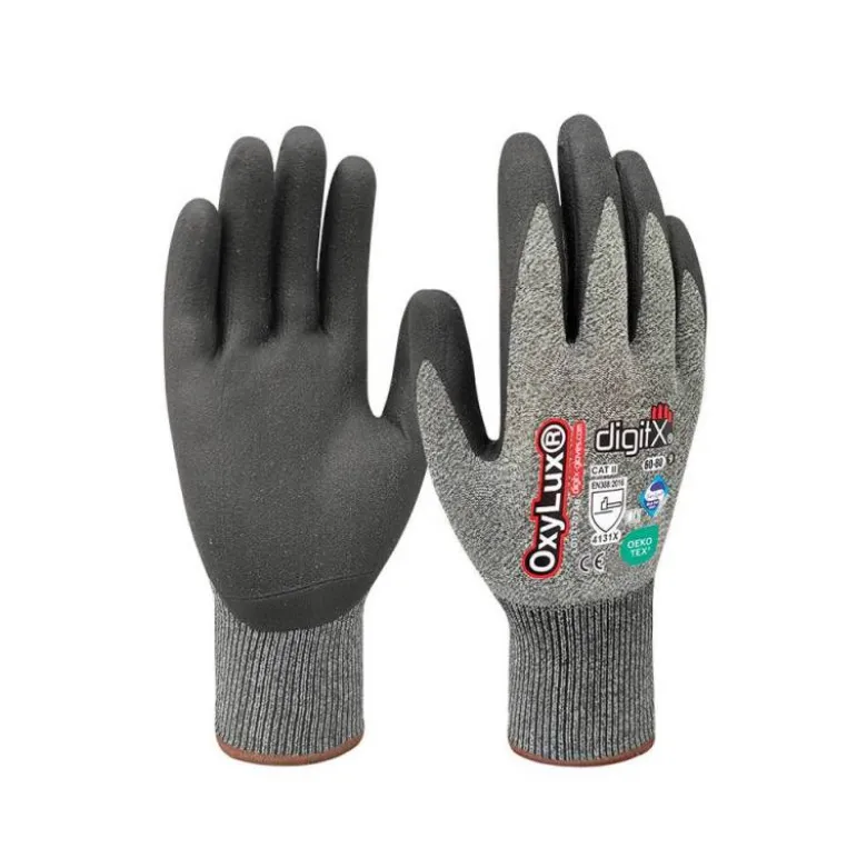 GUANTES DE NITRILO Y NYLON SAFETOP OXYLUX SATINADO TALLA 10