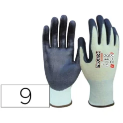 GUANTES DE POLIETILENO SAFETOP PICCUT-N EN388 ANTICORTE CON REFUERZO PULGAR TALLA 9
