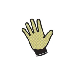GUANTES DELTAPLUS POLIESTER IMPREGANDO LATEX PALMA Y DEDOS NARANJA FLUOR/NEGRO TALLA 9