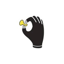 GUANTES DELTAPLUS POLIESTER IMPREGANDO LATEX PALMA Y DEDOS NARANJA FLUOR/NEGRO TALLA 9