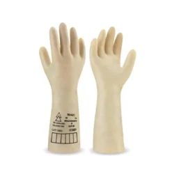 GUANTES FARU LATEX AISLANTE PROTECCION ELECTRICA HASTA 500 VOLTIOS CLASE 00 TALLA 9 COLOR BEIGE
