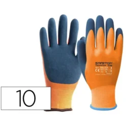GUANTES DE LATEX SAFETOP THERMOFOAM IMPERMEABLE FORRO ANTIFRIO TALLA 10
