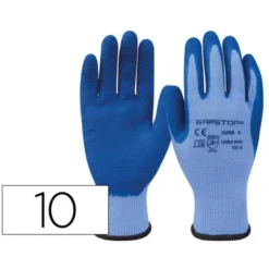 GUANTES DE LATEX SAFETOP TOUGH-WIRE SINTETICO SIN COSTURAS TALLA 10