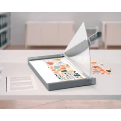 GUILLOTINA DE PALANCA LEITZ DIN A3 BASE CRISTAL LONGITUD CORTE 457 MM CAPACIDAD DE CORTE 25H