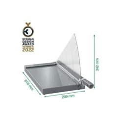 GUILLOTINA DE PALANCA LEITZ DIN A3 BASE CRISTAL LONGITUD CORTE 457 MM CAPACIDAD DE CORTE 25H