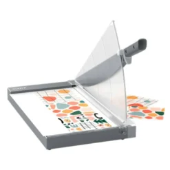 GUILLOTINA DE PALANCA LEITZ DIN A3 BASE CRISTAL LONGITUD CORTE 457 MM CAPACIDAD DE CORTE 25H