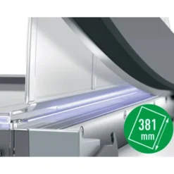 GUILLOTINA DE PALANCA LEITZ PRECISION OFFICE PRO A4+ BASE CRISTAL LONGITUD CORTE 381 MM CAPACIDAD DE CORTE 25 HOJAS