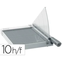 GUILLOTINA DE PALANCA LEITZ PRECISION HOME OFFICE A4 BASE PLASTICO LONGITUD CORTE 381 MM CAPACIDAD DE CORTE 10