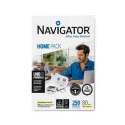 250 Hojas Papel fotocopiadora Navigator Home Pack DIN A4