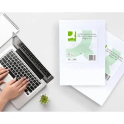 250 Hojas Papel fotocopiadora Q-Connect Ultra White DIN A4