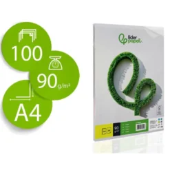 100 Hojas Papel Liderpapel Din A4 90 gr