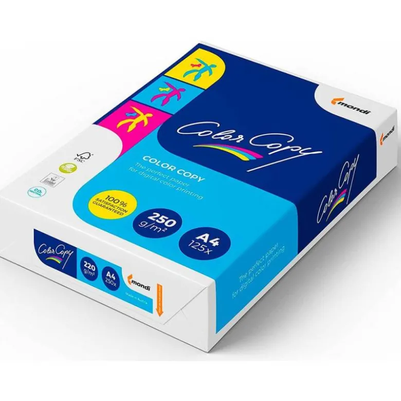 125 Hojas Papel multifuncion Mondi Color Copy A4 250 gr/m2 Satinado