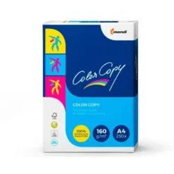 250 Hojas Papel multifuncion Mondi Color Copy A4 160 gr/m2 Satinado