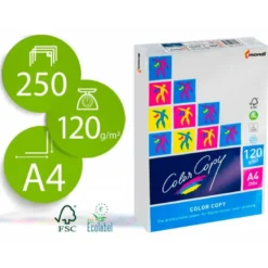250 Hojas Papel multifuncion Mondi Color Copy A4 120 gr/m2 Satinado