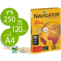 250 Hojas Papel multifuncion Navigator A4. 120 g/m2
