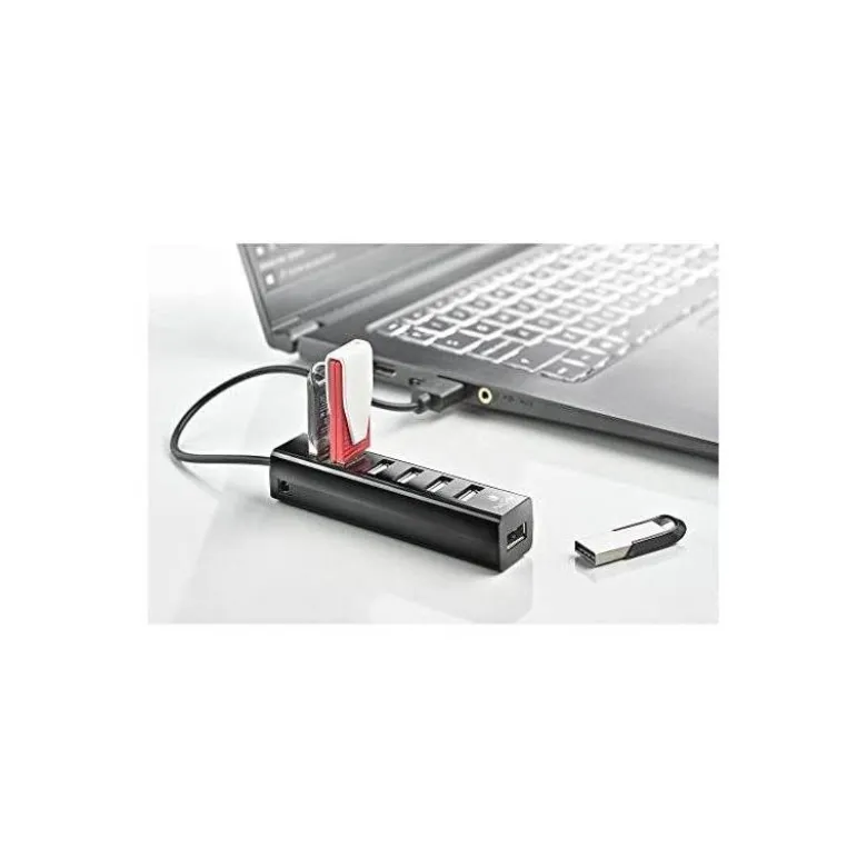HUB NGS TINY 7 PUERTOS CON ADAPTADOR CORRIENTE USB 2.0