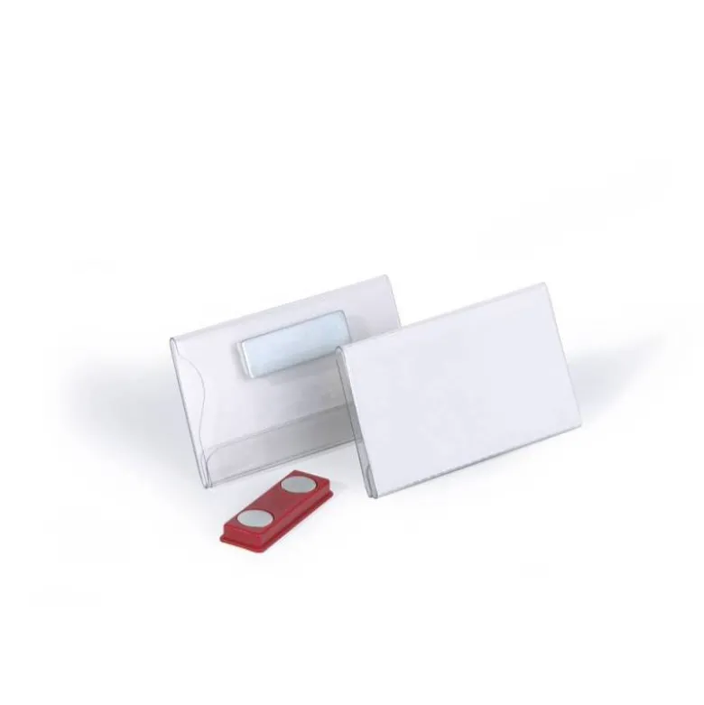 IDENTIFICADOR CON IMAN DURABLE HORIZONTAL PVC 40X75 MM
