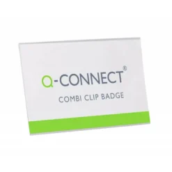 IDENTIFICADOR CON PINZA E IMPERDIBLE Q-CONNECT KF01567 54X90 MM