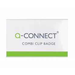 IDENTIFICADOR CON PINZA E IMPERDIBLE Q-CONNECT KF01567 54X90 MM