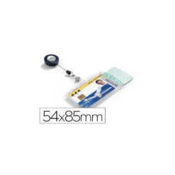 Identificador doble con cordon extensible marca Durable