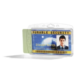 IDENTIFICADOR DURABLE POLIESTIRENO RIGIDO PARA 2 TARJETAS VERTICAL/HORIZONTAL 54X87 MM