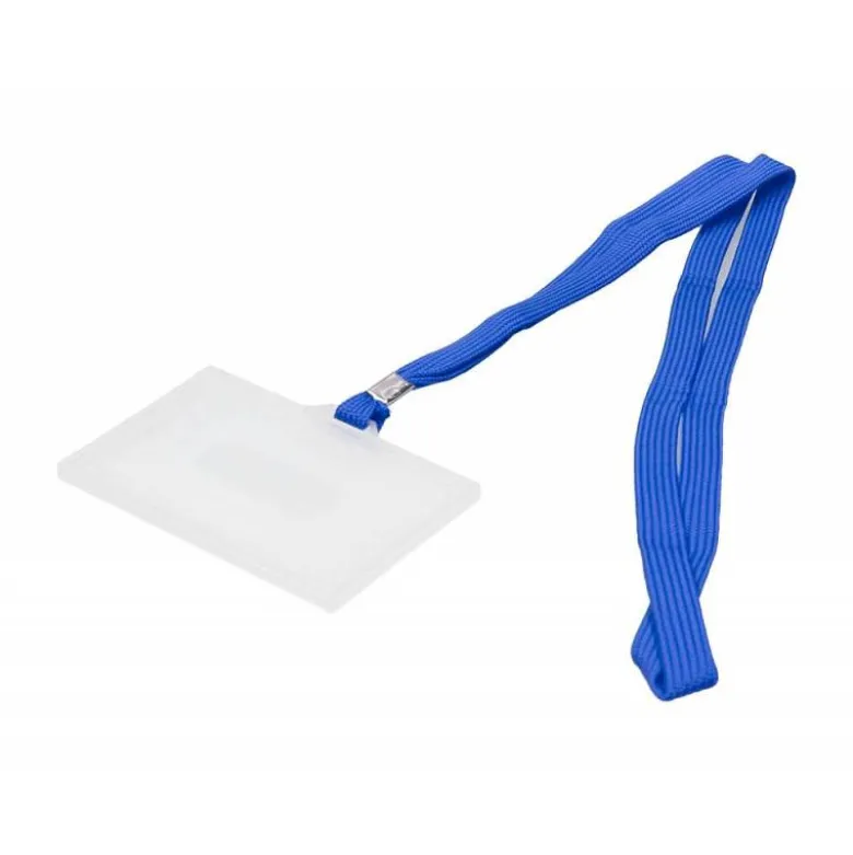 Identificadores Q-Connect cordon plano color azul