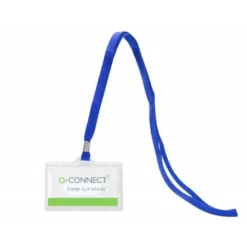 Identificadores Q-Connect cordon plano color azul