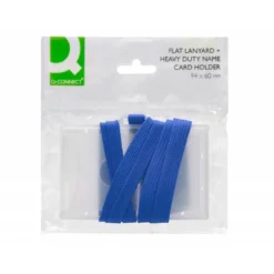 Identificadores Q-Connect cordon plano color azul