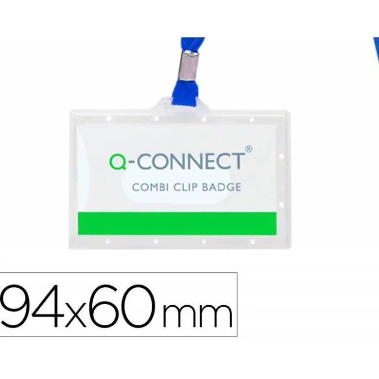Identificadores Q-Connect cordon plano color azul