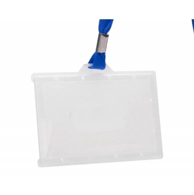 Identificadores Q-Connect cordon plano color azul