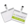 Identificadores Q-Connect de Seguridad con Pinza Metalica en PVC 9x6 cm